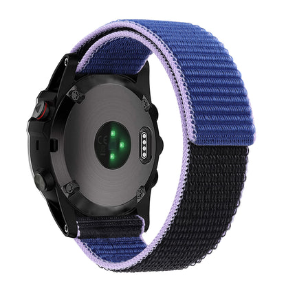 For Garmin Forerunner 965 / 955 / 945 / 935 Adjustable Watch Strap Stitching Nylon Loop Wrist Band