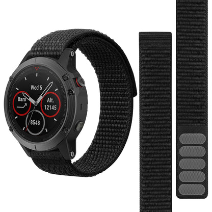 For Garmin Forerunner 965 / 955 / 945 / 935 Adjustable Watch Strap Stitching Nylon Loop Wrist Band