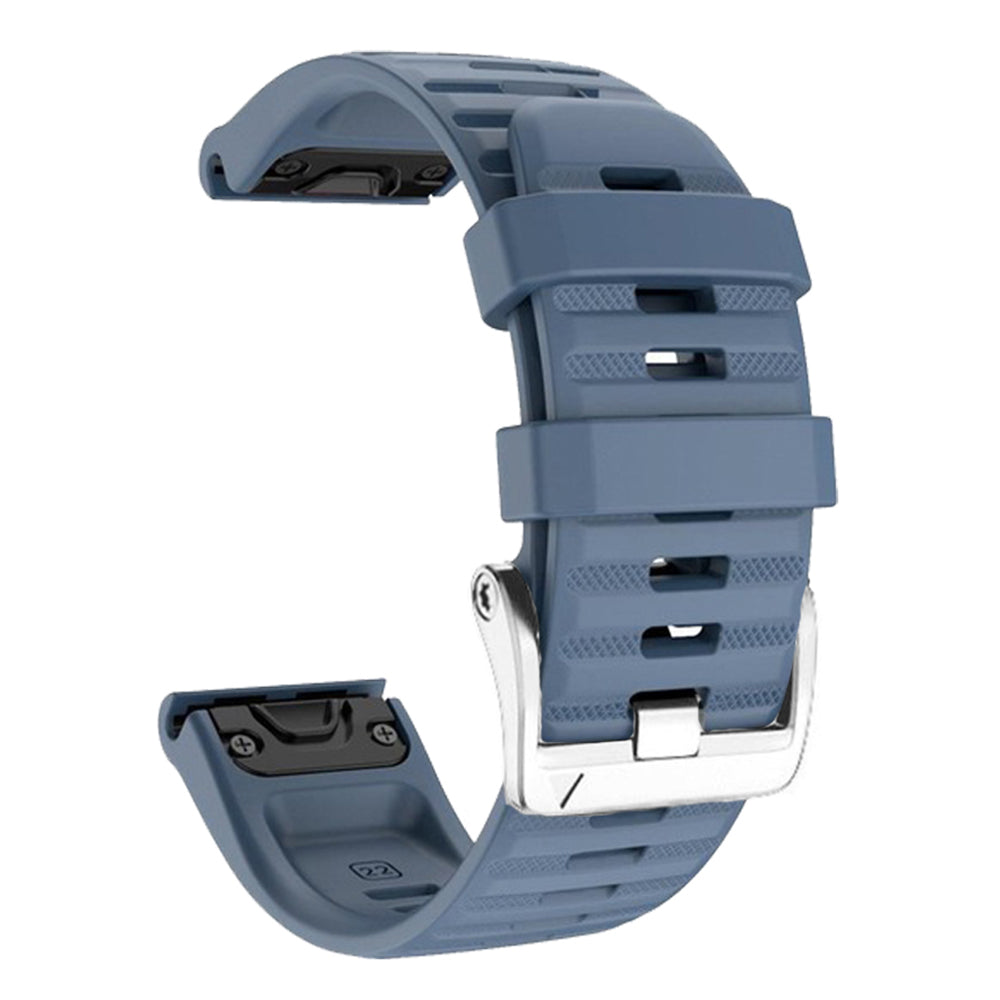 Watch Band for Garmin Forerunner 965 / 955 / 945 / 935 Soft Silicone Strap  Bracelet with Silver Buckle