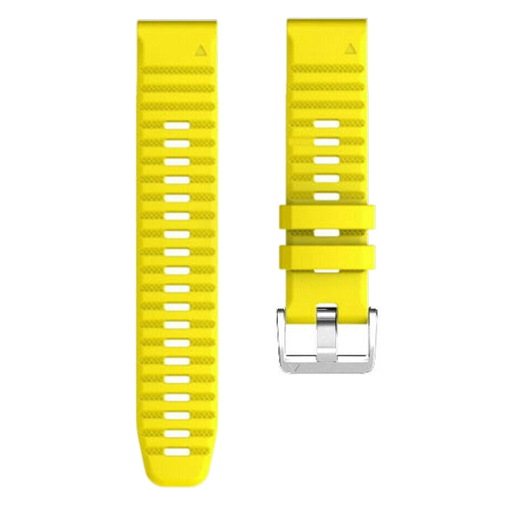 Watch Band for Garmin Forerunner 965 / 955 / 945 / 935 Soft Silicone Strap  Bracelet with Silver Buckle