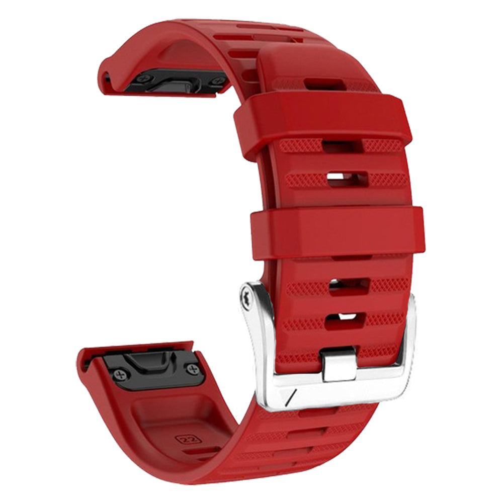 Watch Band for Garmin Forerunner 965 / 955 / 945 / 935 Soft Silicone Strap  Bracelet with Silver Buckle