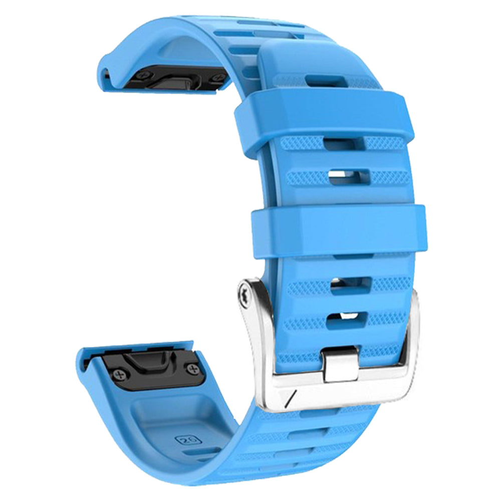 Watch Band for Garmin Forerunner 965 / 955 / 945 / 935 Soft Silicone Strap  Bracelet with Silver Buckle