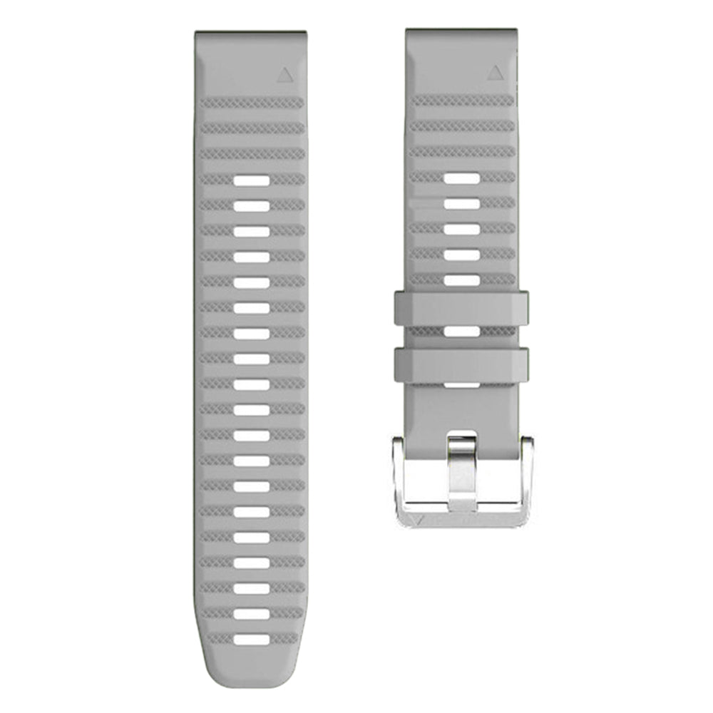 Watch Band for Garmin Forerunner 965 / 955 / 945 / 935 Soft Silicone Strap  Bracelet with Silver Buckle