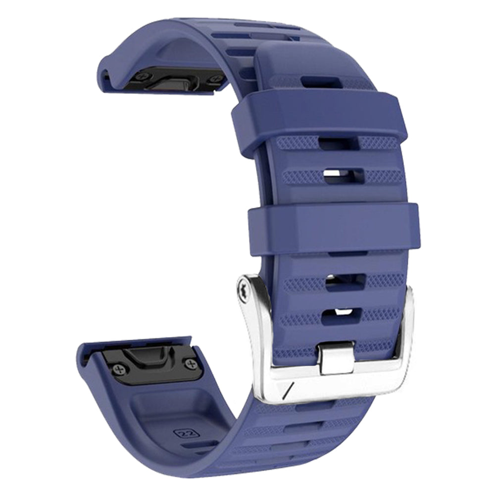 Watch Band for Garmin Forerunner 965 / 955 / 945 / 935 Soft Silicone Strap  Bracelet with Silver Buckle