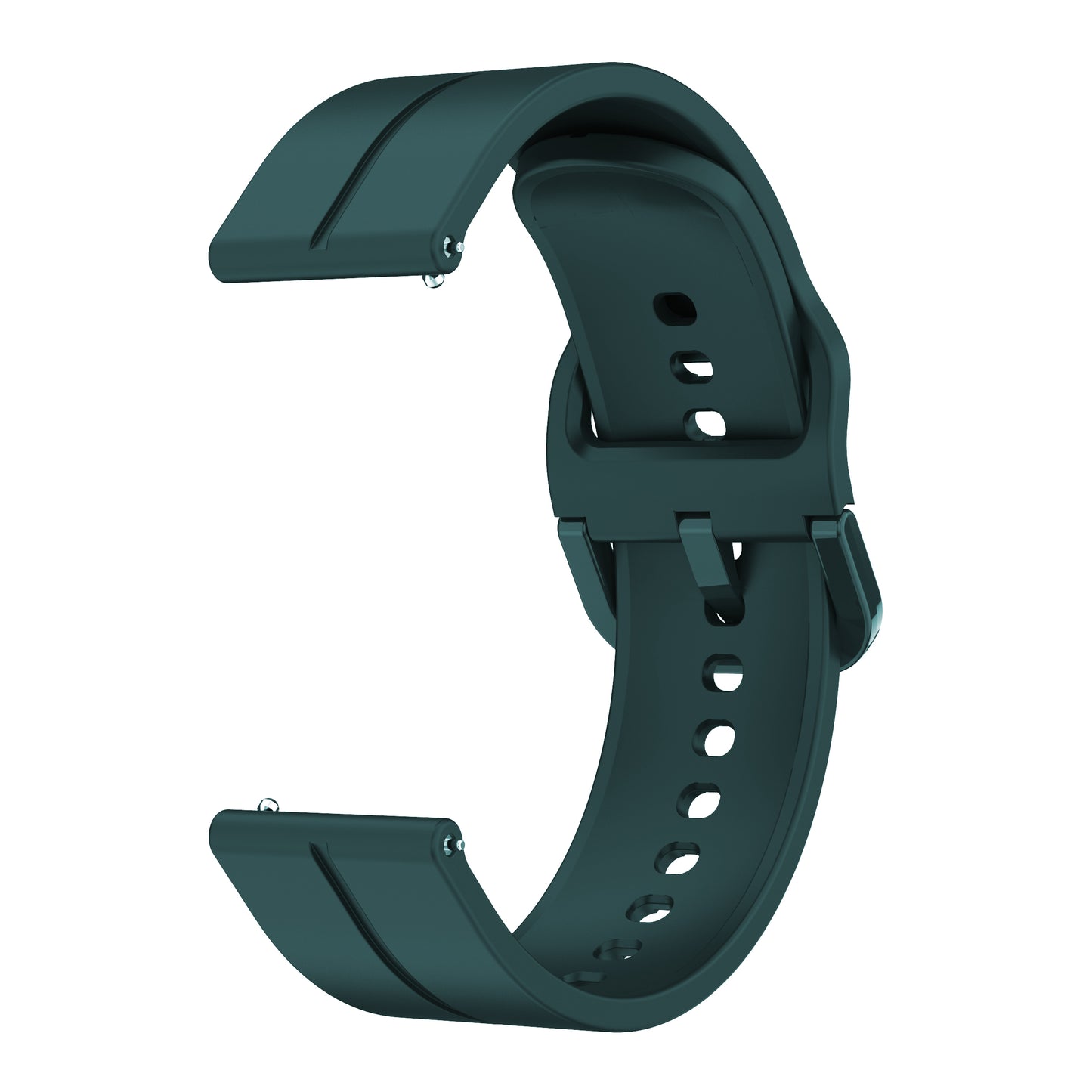 For Garmin Forerunner 265 / 255 / Vivoactive 4 / Venu 2 Silicone Watch Strap 22mm Watch Band with Square Buckle