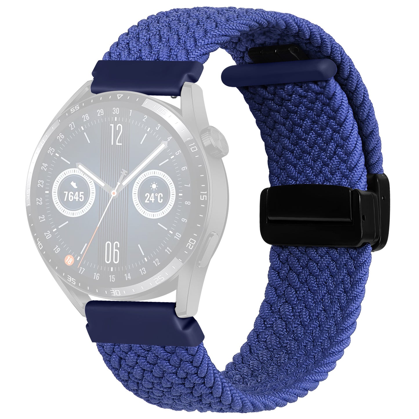 For Garmin Forerunner 265 / 255 / Vivoactive 4 / Venu 2 Nylon Watch Strap 22mm Replacement Watchband with Folding Buckle