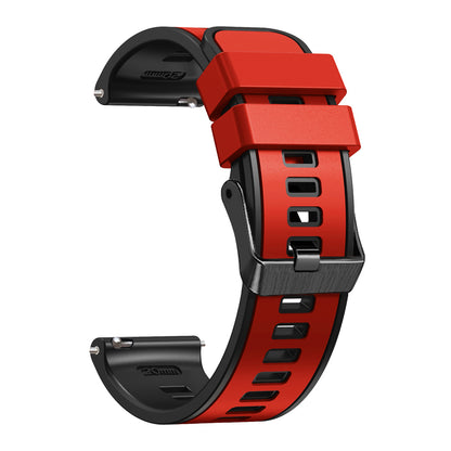 For Garmin vivomove Trend / Luxe / Style Replacement Watch Strap 20mm Dual Color Silicone Watch Band