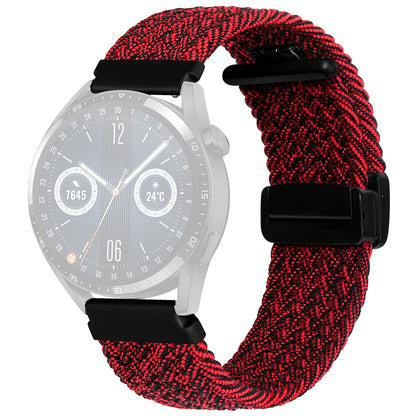 Nylon Watch Bands for Garmin vivomove Trend / Style / Luxe , 20mm Folding Buckle Adjustable Braided Strap