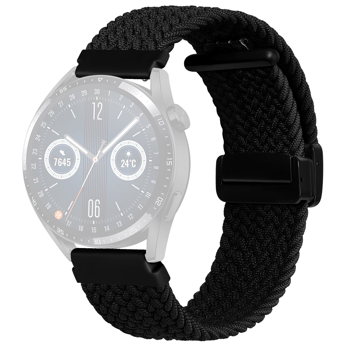 Nylon Watch Bands for Garmin vivomove Trend / Style / Luxe , 20mm Folding Buckle Adjustable Braided Strap