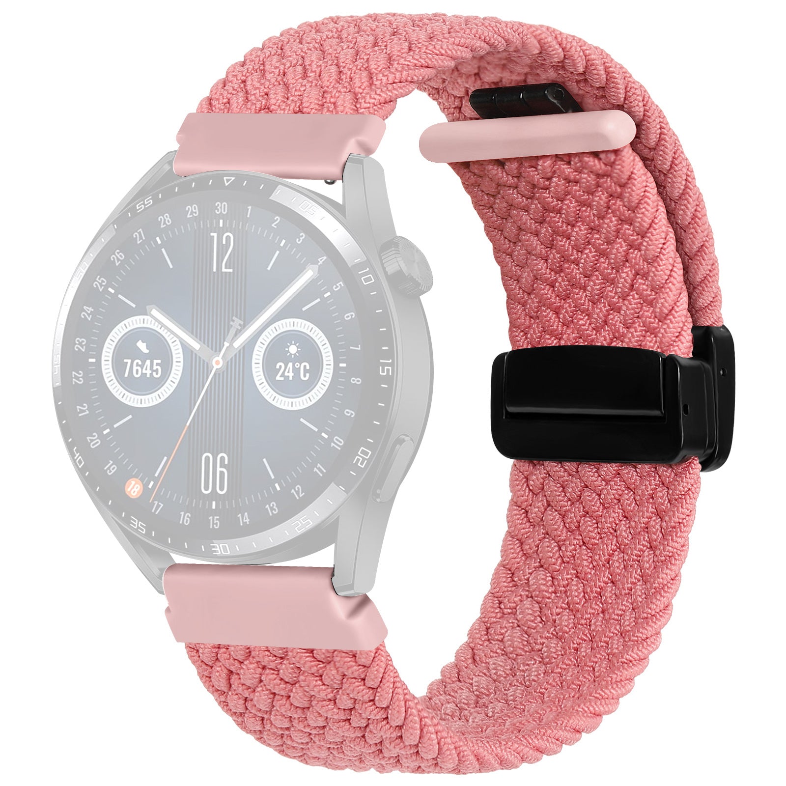 Nylon Watch Bands for Garmin vivomove Trend / Style / Luxe , 20mm Folding Buckle Adjustable Braided Strap