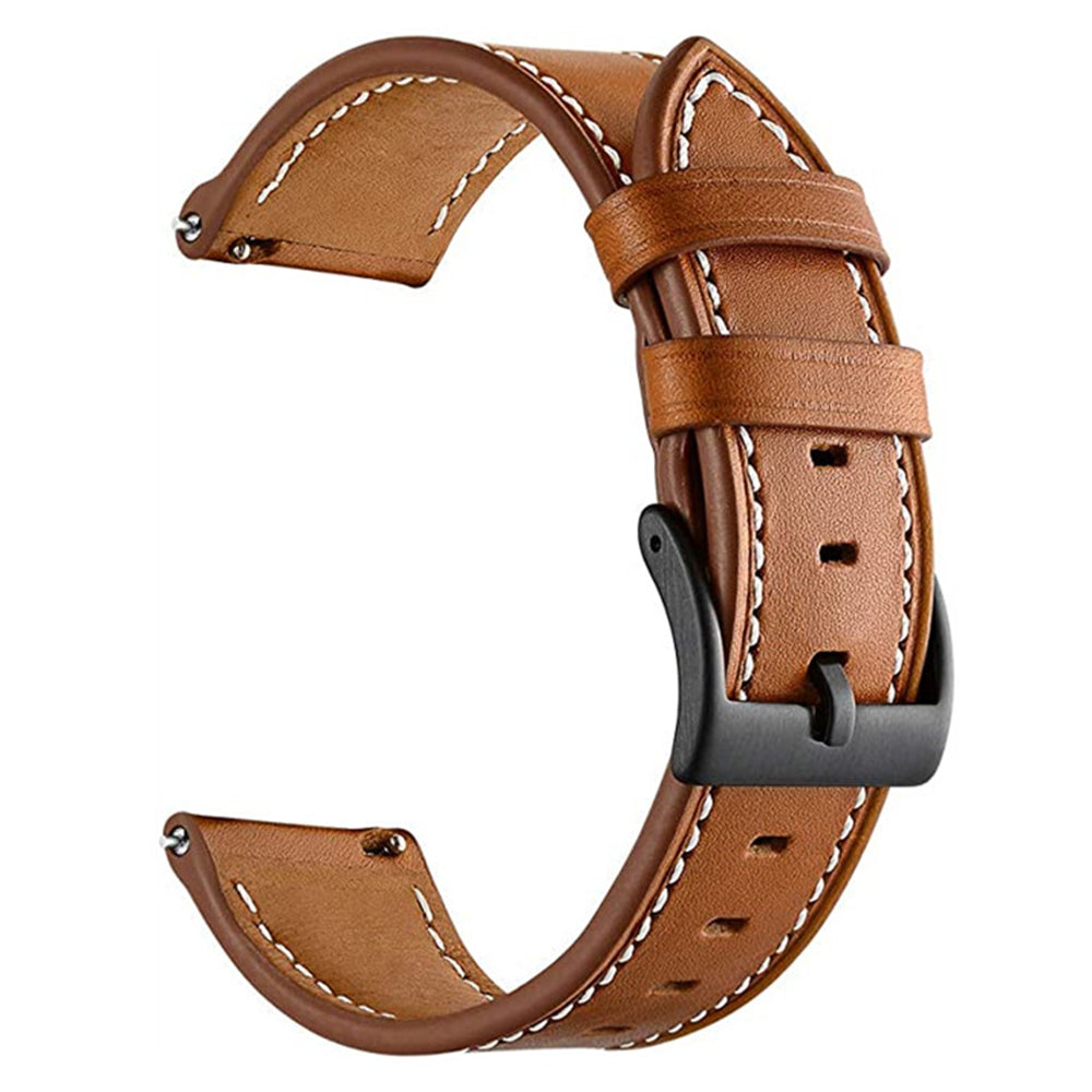 20mm Watch Band for Garmin Venu / Sq / Sq 2 / 2 Plus , Genuine Cow Leather Replacement Straps