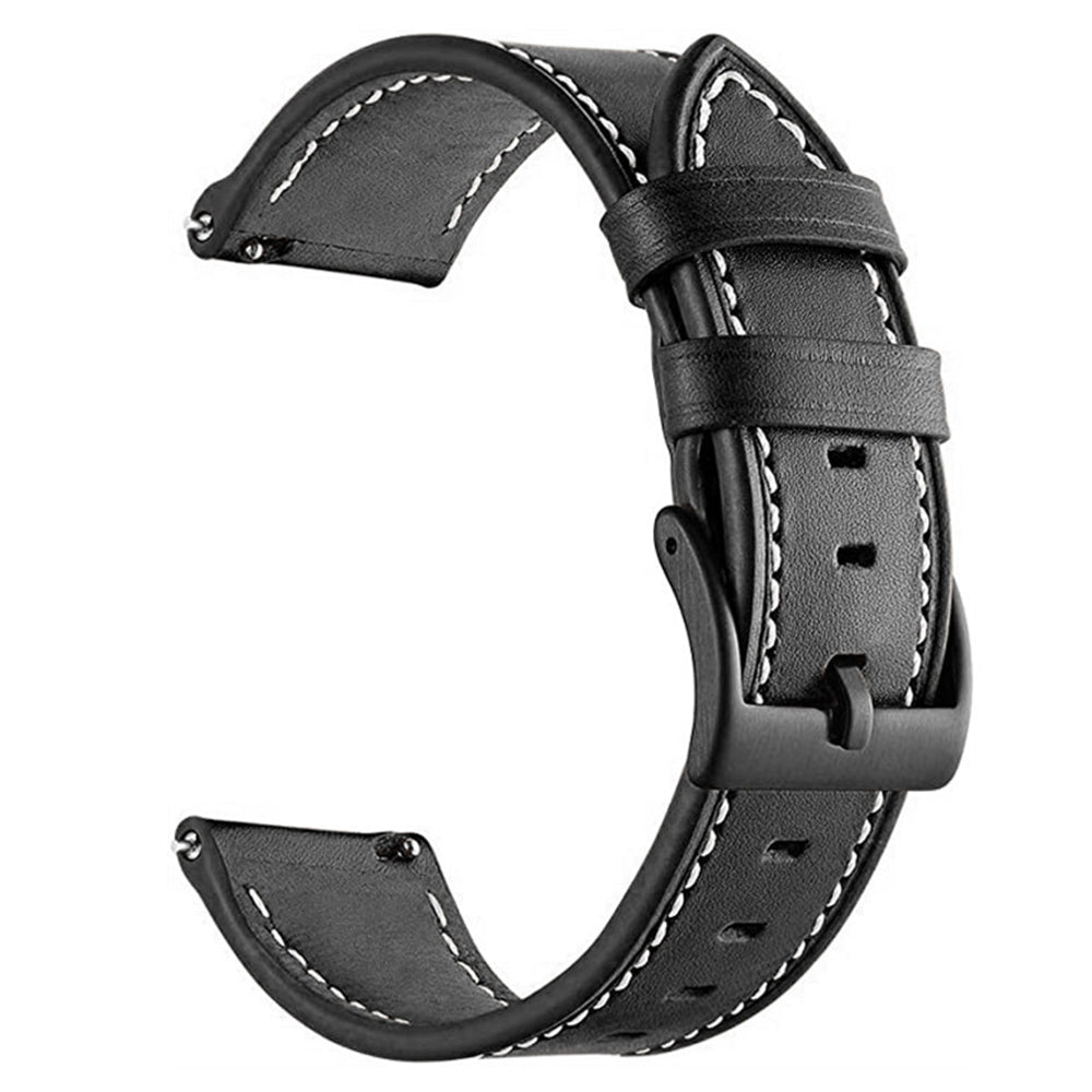 20mm Watch Band for Garmin Venu / Sq / Sq 2 / 2 Plus , Genuine Cow Leather Replacement Straps