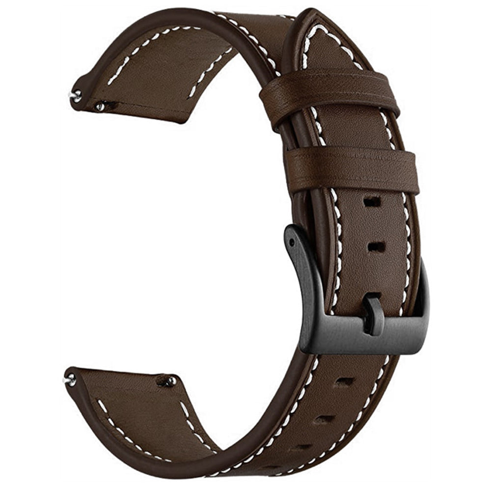 20mm Watch Band for Garmin Venu / Sq / Sq 2 / 2 Plus , Genuine Cow Leather Replacement Straps