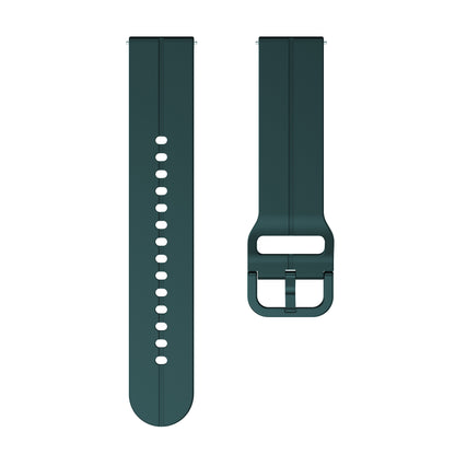 For Garmin VivoMove Trend / Luxe / Style 20mm Watch Band Silicone Wrist Strap with Square Buckle