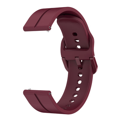 For Garmin VivoMove Trend / Luxe / Style 20mm Watch Band Silicone Wrist Strap with Square Buckle