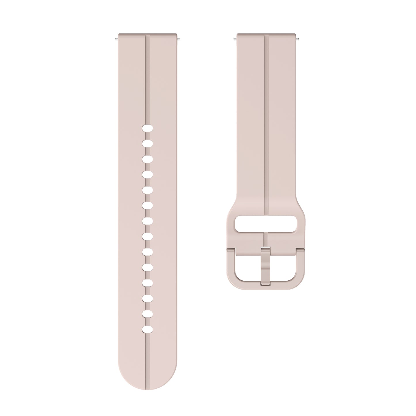 For Garmin VivoMove Trend / Luxe / Style 20mm Watch Band Silicone Wrist Strap with Square Buckle