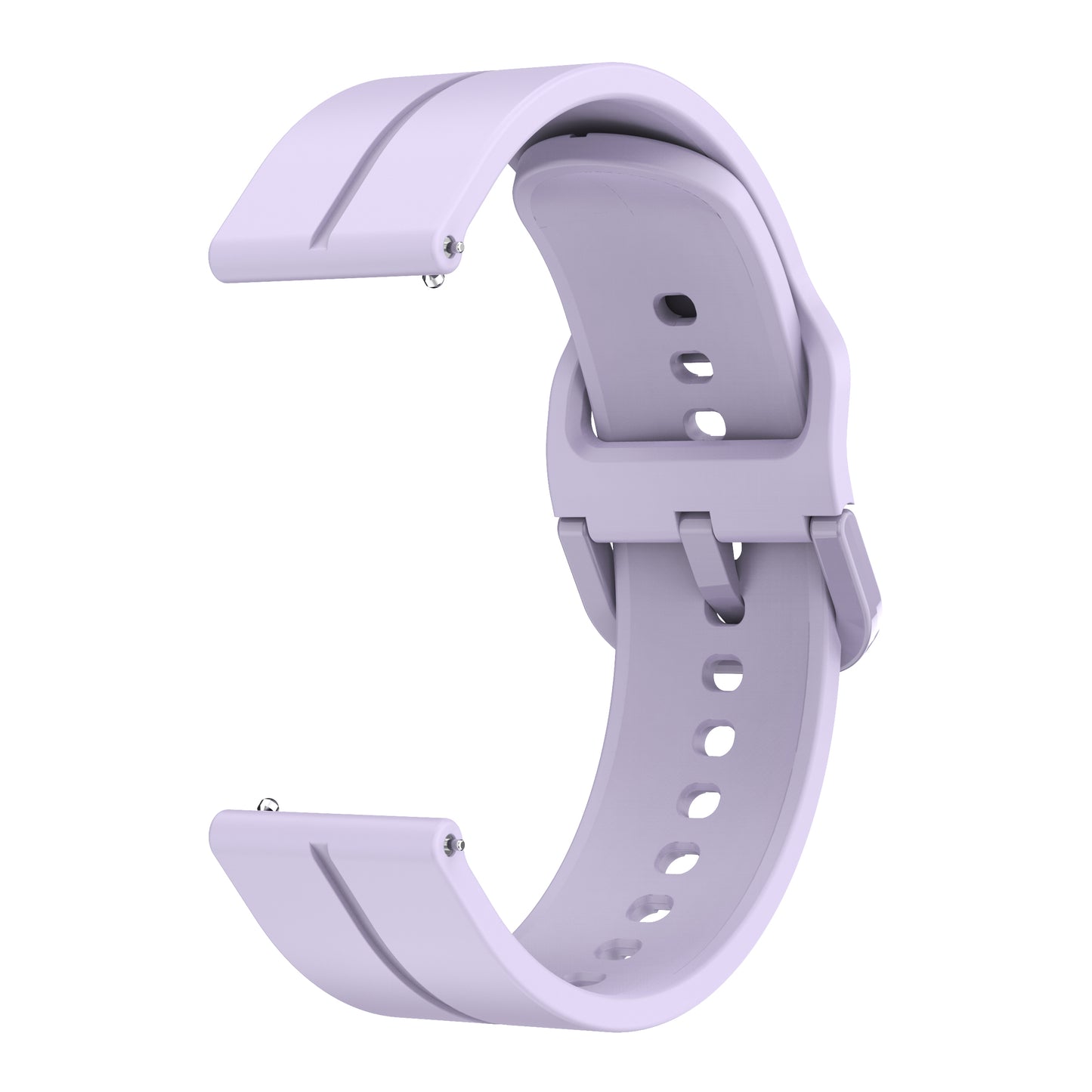 For Garmin VivoMove Trend / Luxe / Style 20mm Watch Band Silicone Wrist Strap with Square Buckle