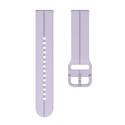 For Garmin VivoMove Trend / Luxe / Style 20mm Watch Band Silicone Wrist Strap with Square Buckle