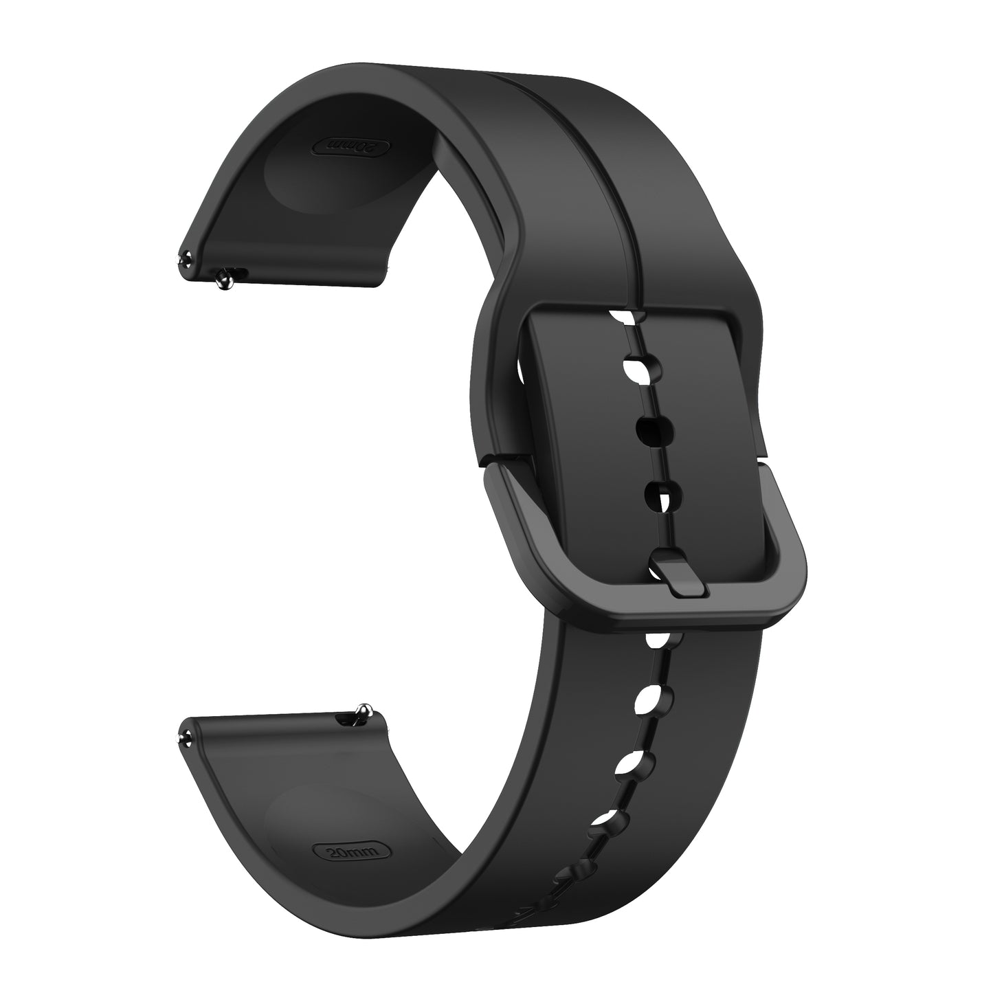 For Garmin VivoMove Trend / Luxe / Style 20mm Watch Band Silicone Wrist Strap with Square Buckle