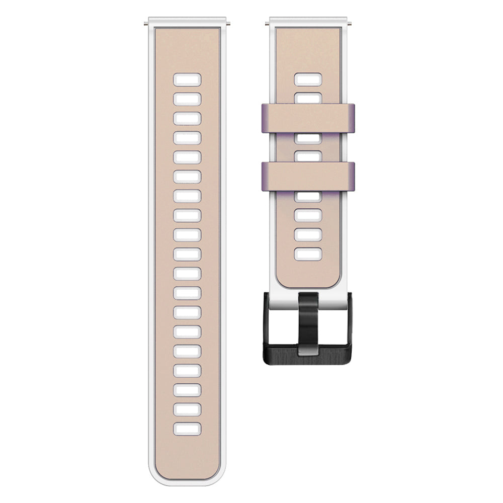 For Garmin Forerunner 265S / 255S / Venu 2S Silicone Watch Strap 18mm Dual Color Replacement Watchband