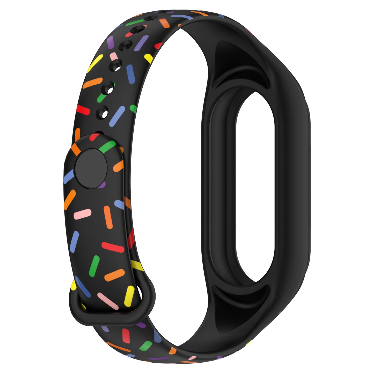 For Xiaomi Smart Band 8 Integrated Silicone Strap Colorful Spotted Replacement Wrist Band