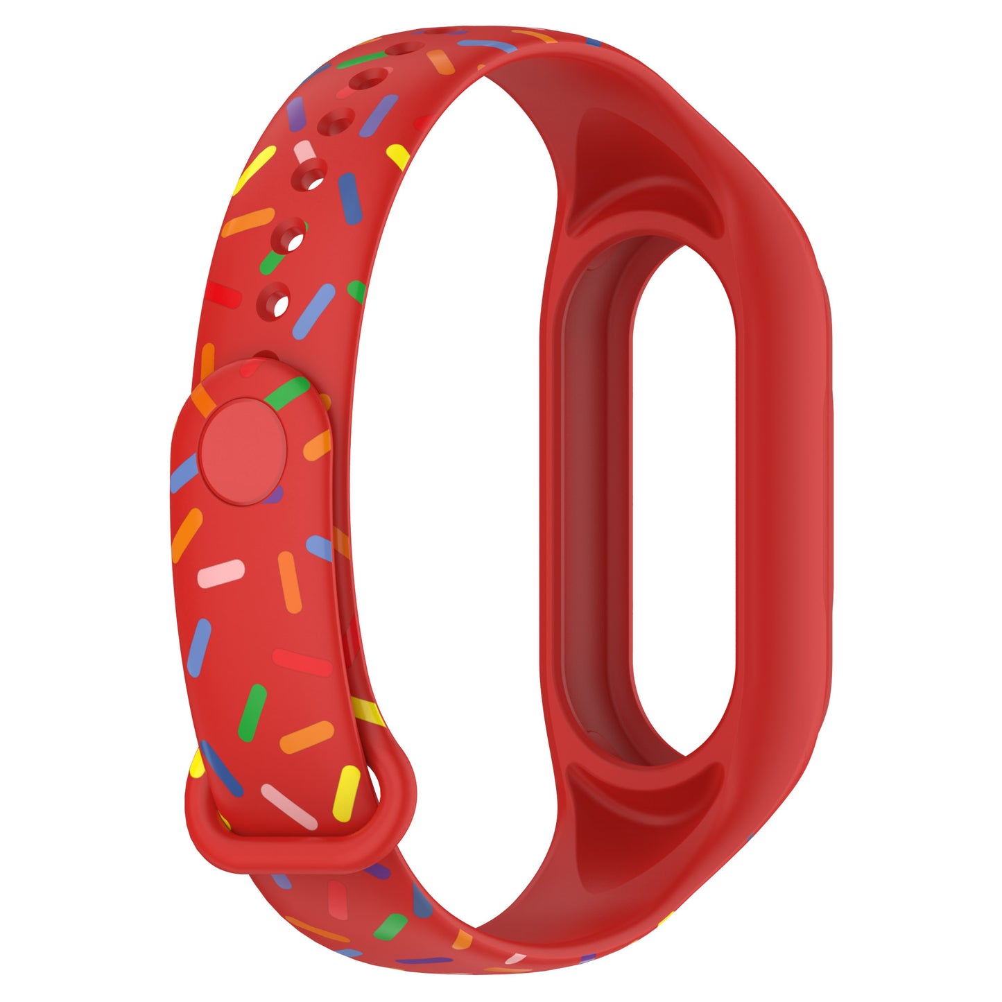 For Xiaomi Smart Band 8 Integrated Silicone Strap Colorful Spotted Replacement Wrist Band