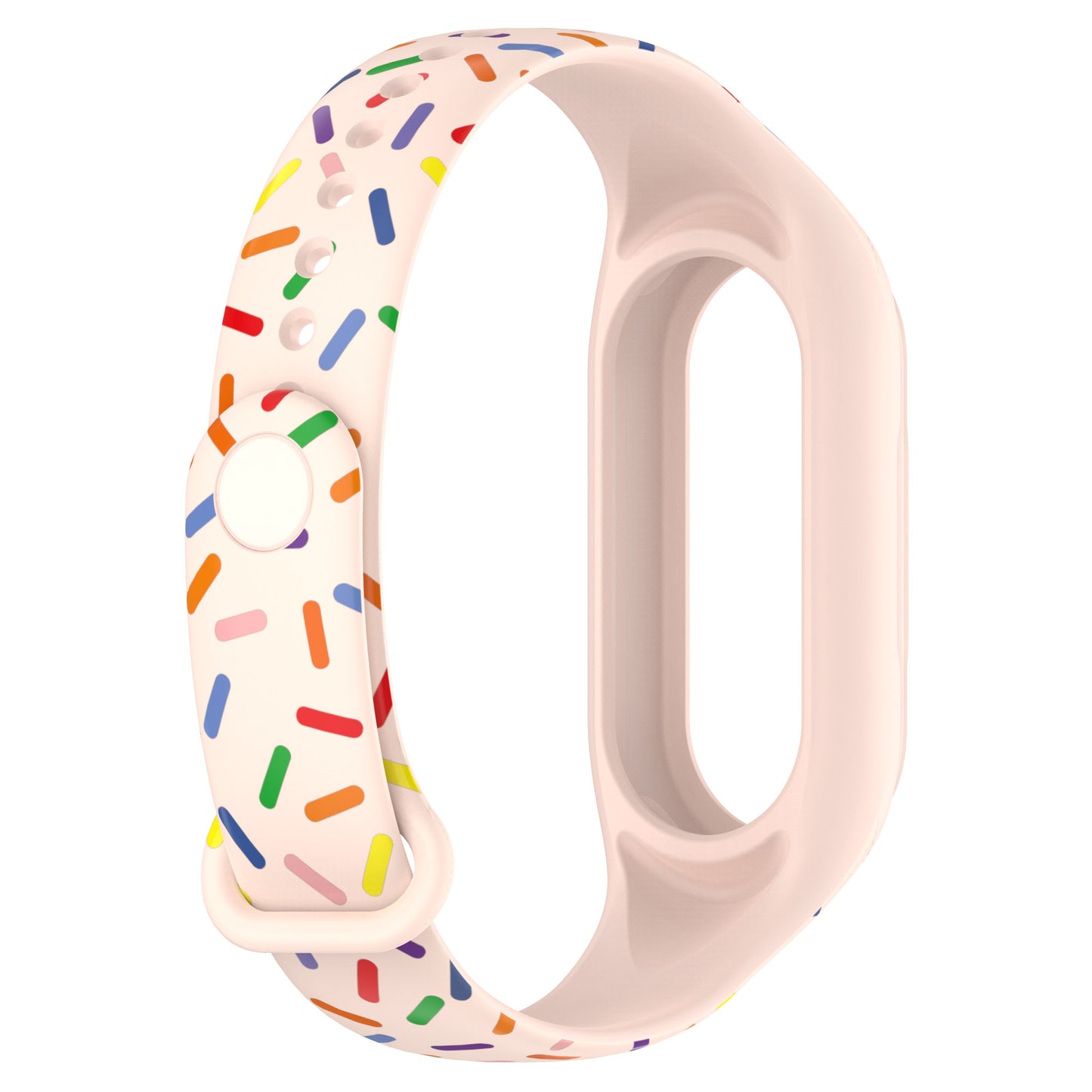 For Xiaomi Smart Band 8 Integrated Silicone Strap Colorful Spotted Replacement Wrist Band