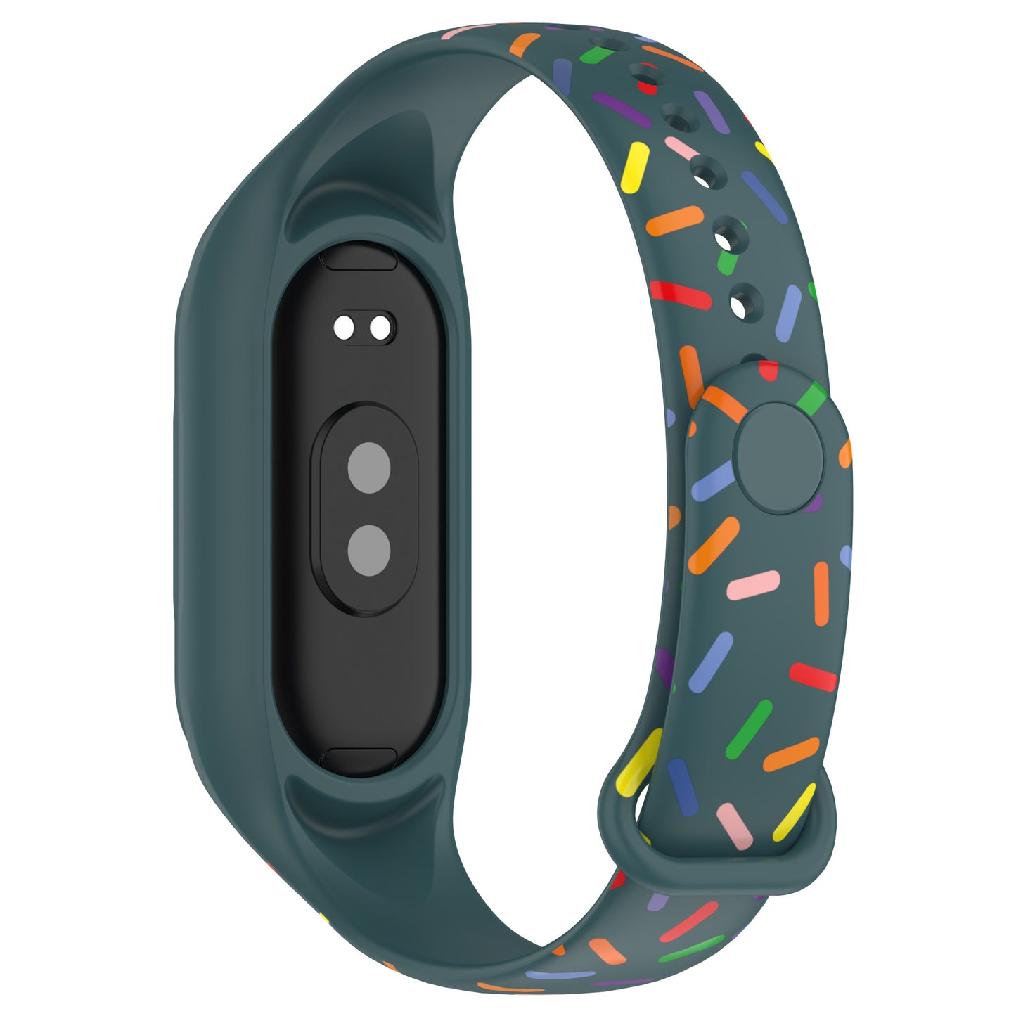 For Xiaomi Smart Band 8 Integrated Silicone Strap Colorful Spotted Replacement Wrist Band