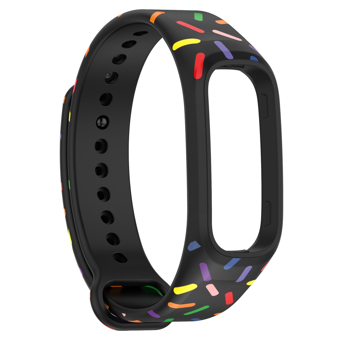 For Oppo Band Integrated Silicone Strap Watch Case Colorful Spotted Wrist Band