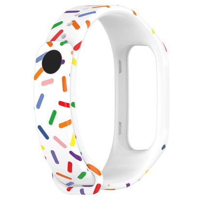 For Oppo Band Integrated Silicone Strap Watch Case Colorful Spotted Wrist Band