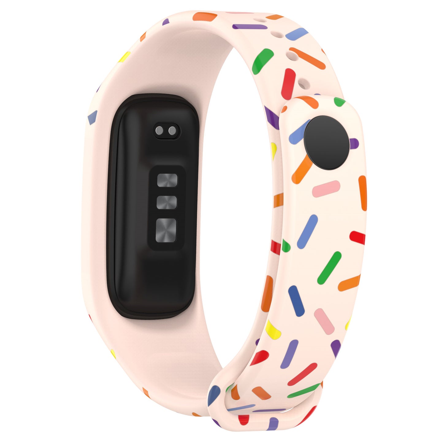 For Oppo Band Integrated Silicone Strap Watch Case Colorful Spotted Wrist Band