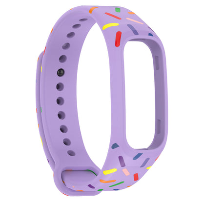 For Oppo Band Integrated Silicone Strap Watch Case Colorful Spotted Wrist Band