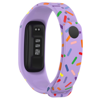 For Oppo Band Integrated Silicone Strap Watch Case Colorful Spotted Wrist Band