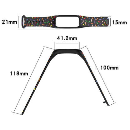 For Oppo Band Integrated Silicone Strap Watch Case Colorful Spotted Wrist Band