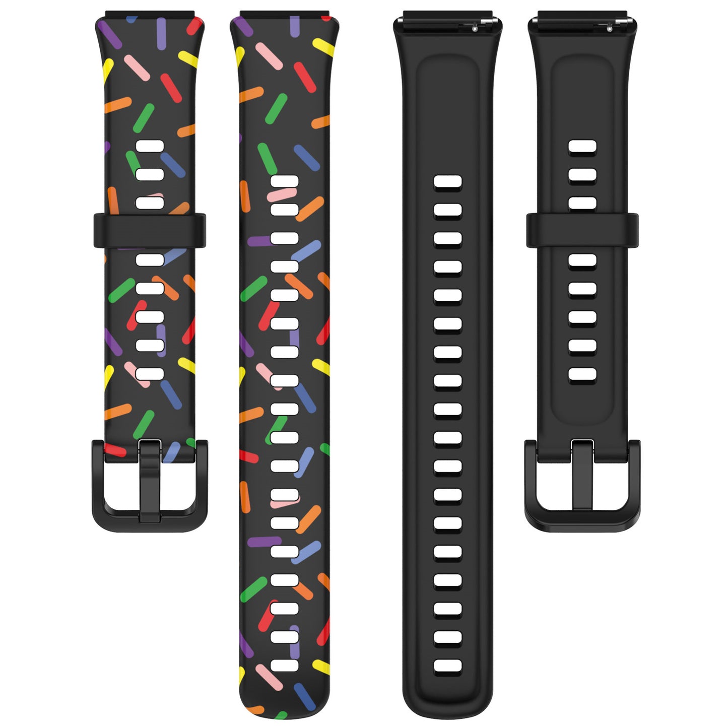 For Huawei Band 7 Colorful Spotted Wrist Band Replacement Silicone Watch Strap