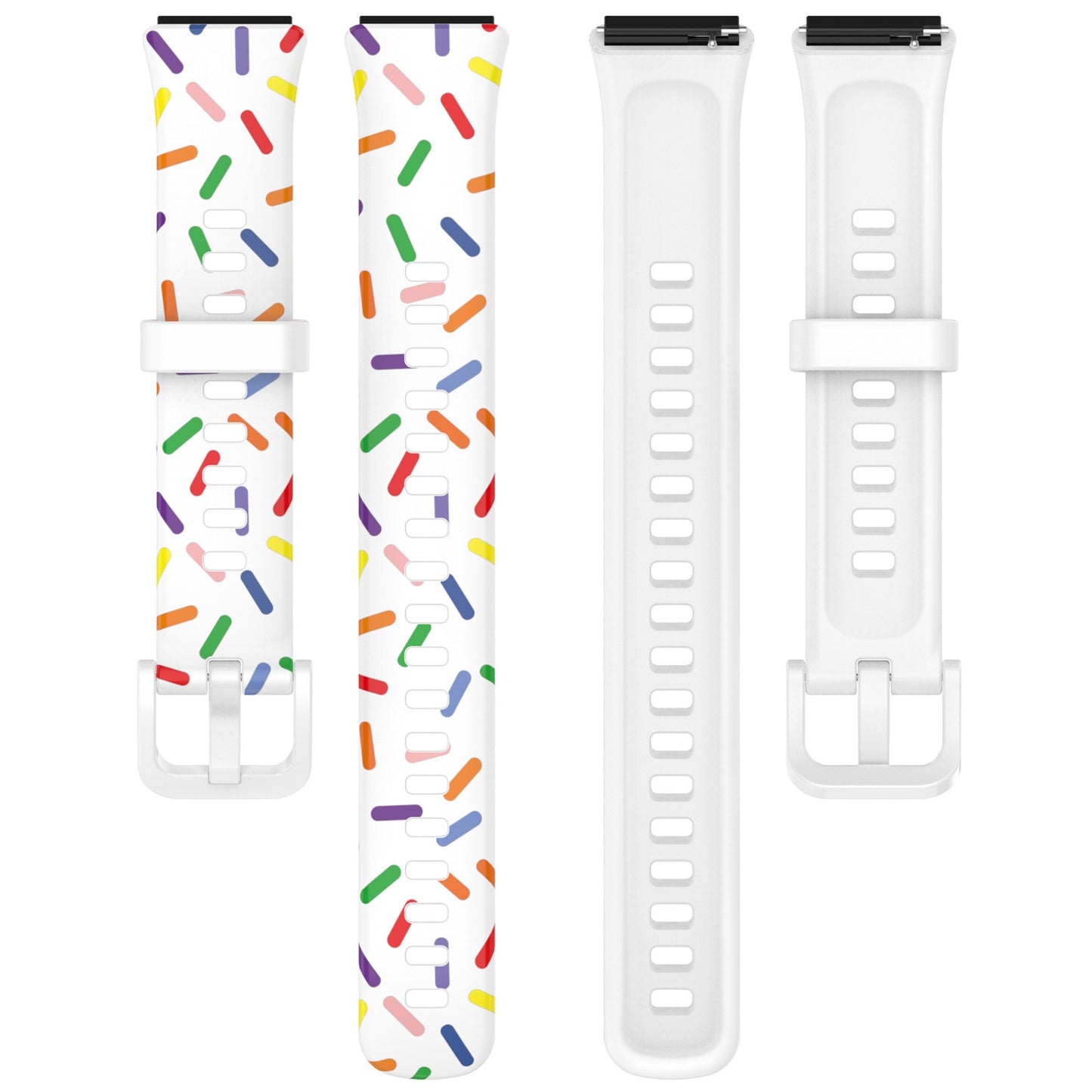 For Huawei Band 7 Colorful Spotted Wrist Band Replacement Silicone Watch Strap