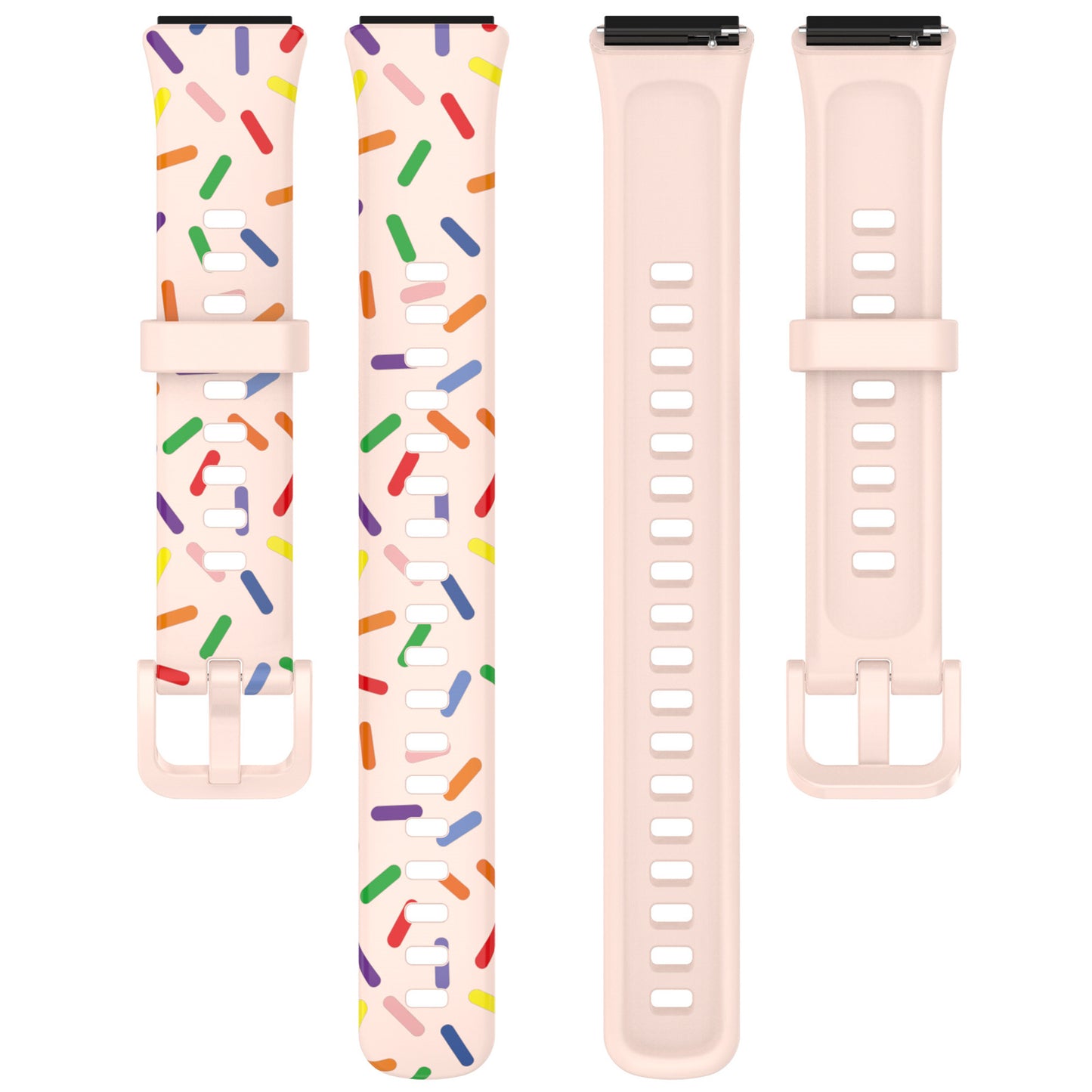 For Huawei Band 7 Colorful Spotted Wrist Band Replacement Silicone Watch Strap