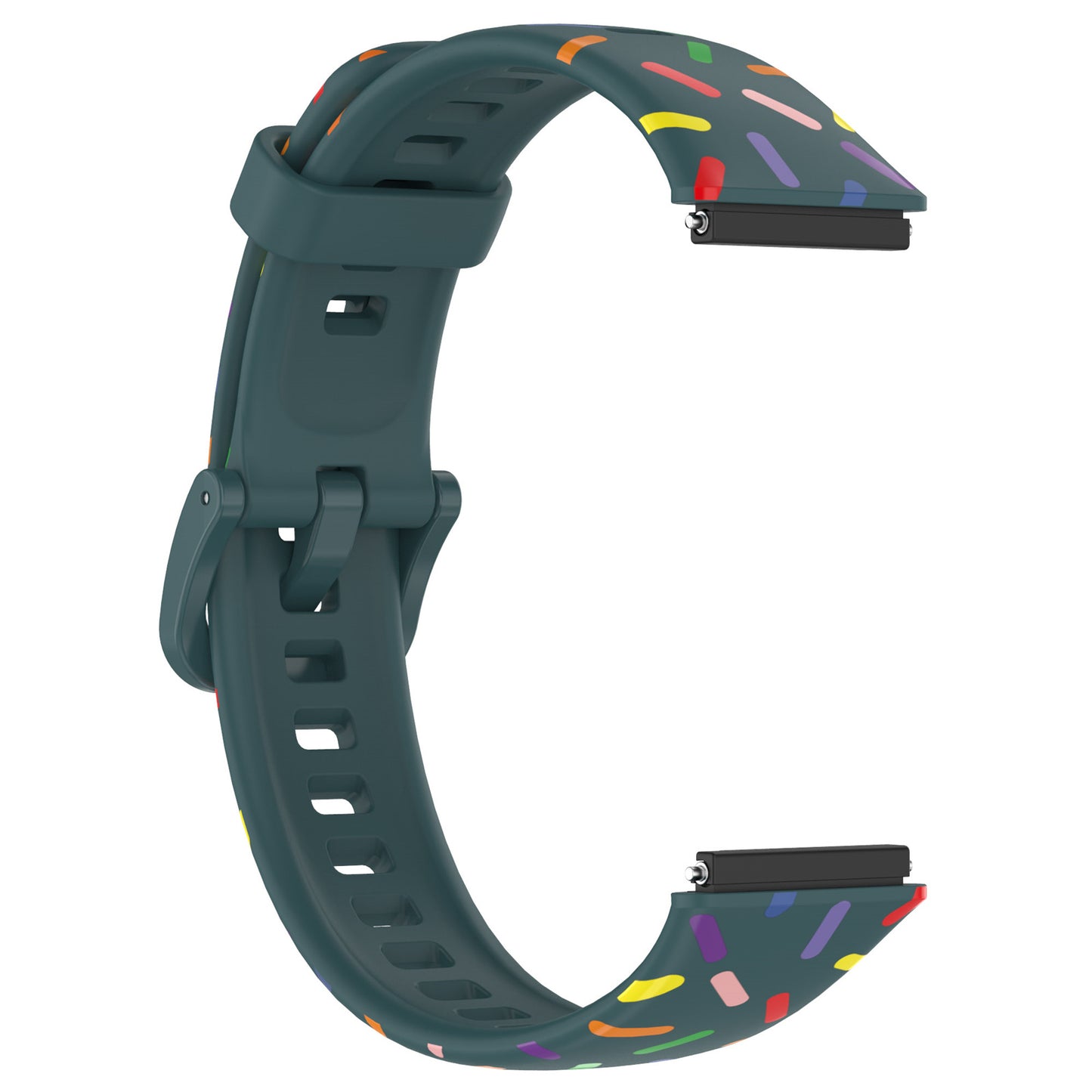 For Huawei Band 7 Colorful Spotted Wrist Band Replacement Silicone Watch Strap