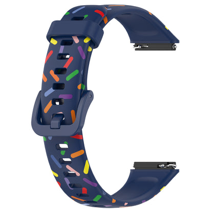 For Huawei Band 7 Colorful Spotted Wrist Band Replacement Silicone Watch Strap