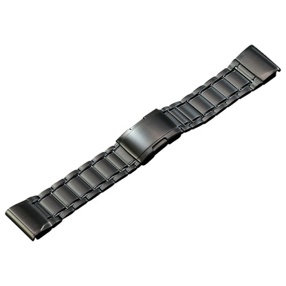 Quick Release Watch Band for Garmin Tactix 7 Pro / Fenix 7X / 6X Pro , 26mm 5 Beads Titanium Steel Watch Strap