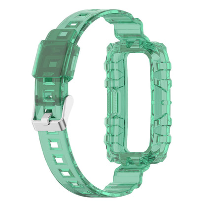 For Huawei Band 8 / Band 6 / Honor Band 7 / Band 6 / Band 6 Pro Clear TPU Wrist Band Integrated Strap with Watch Case