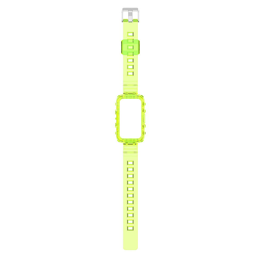 For Huawei Band 8 / Band 6 / Honor Band 7 / Band 6 / Band 6 Pro Clear TPU Wrist Band Integrated Strap with Watch Case