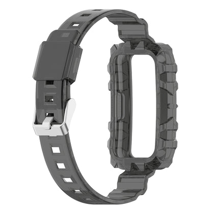 For Huawei Band 8 / Band 6 / Honor Band 7 / Band 6 / Band 6 Pro Clear TPU Wrist Band Integrated Strap with Watch Case