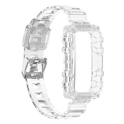 For Huawei Band 8 / Band 6 / Honor Band 7 / Band 6 / Band 6 Pro Clear TPU Wrist Band Integrated Strap with Watch Case