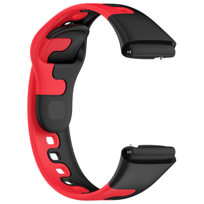 Watch Strap for Xiaomi Redmi Watch 3 Lite / Watch 3 Active Double Color Splicing Replacement Silicone Watchband