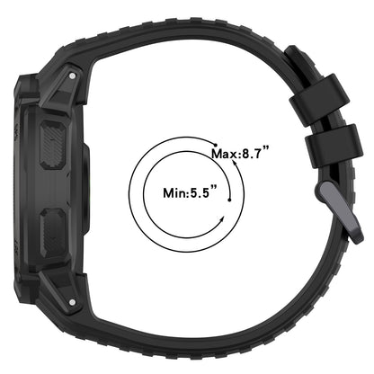 Sports Watch Band for Garmin Instinct 2X , 22mm Replacement Silicone Strap