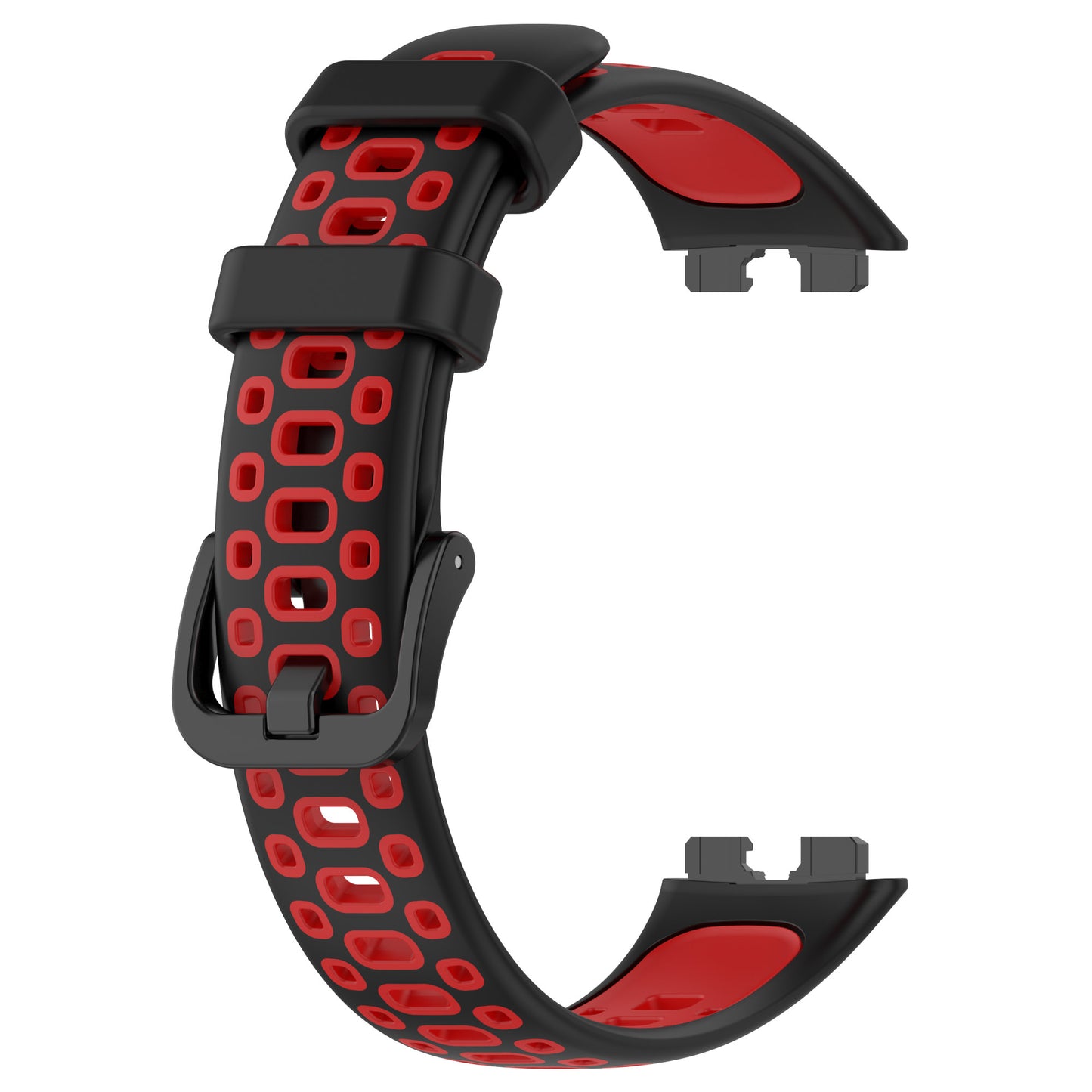 For Huawei Band 8 Adjustable Silicone Watch Band Dual-color Replacement Strap