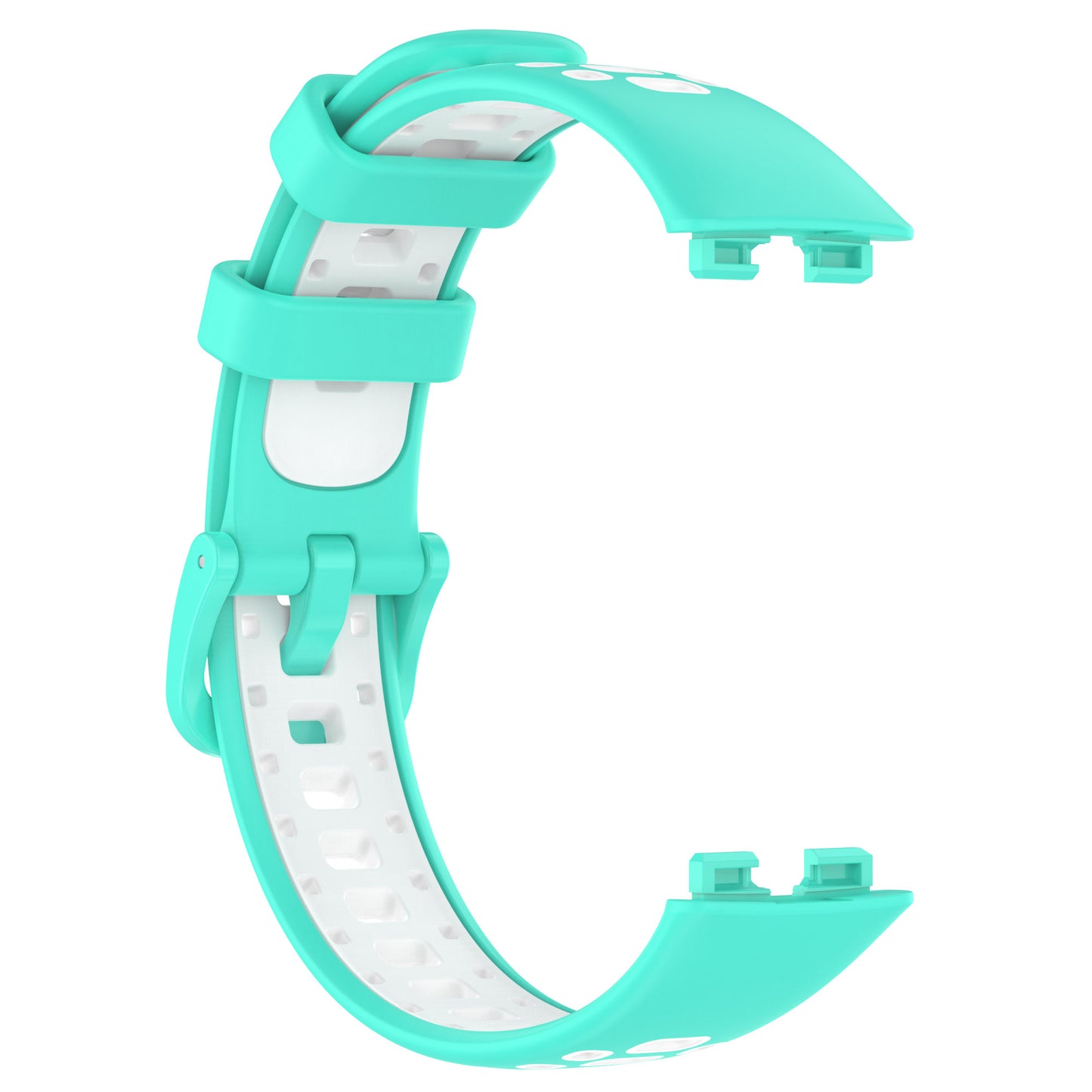 For Huawei Band 8 Adjustable Silicone Watch Band Dual-color Replacement Strap