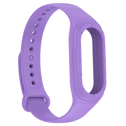 For Xiaomi Smart Band 8 Replacement Silicone Watch Strap Integrate Wrist Band with Case Cover