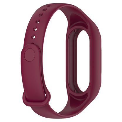 For Xiaomi Smart Band 8 Replacement Silicone Watch Strap Integrate Wrist Band with Case Cover